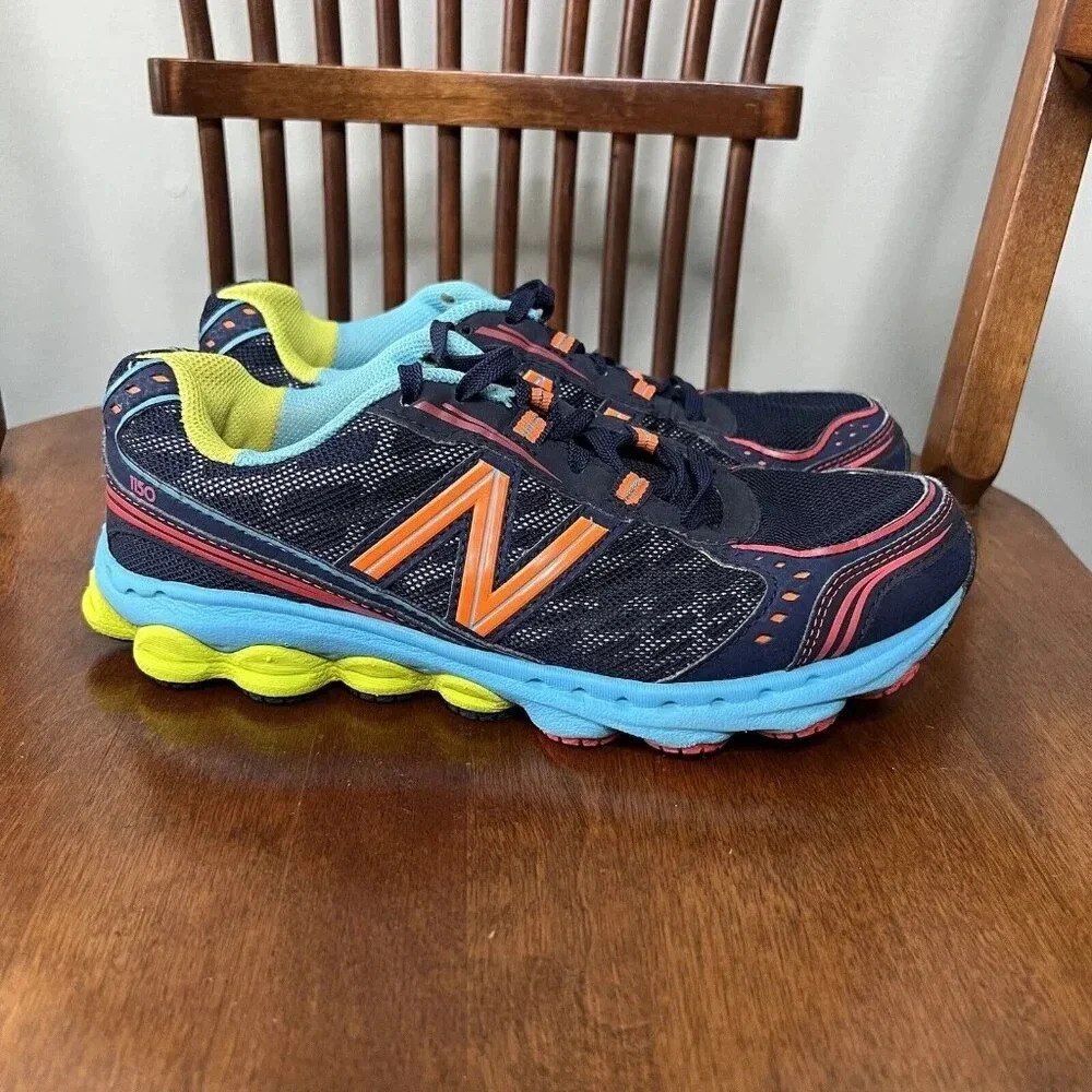 New Balance 1150 Athletic Shoes Sz 6 Blue And Multicolor - Picture 3 of 13